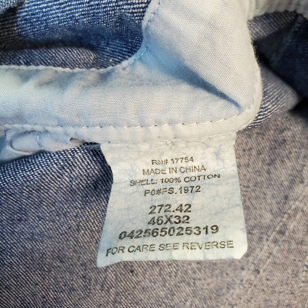Key Men's Blue Denim Bib Overall - Picture 10 of 12